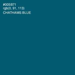 #005B71 - Chathams Blue Color Image